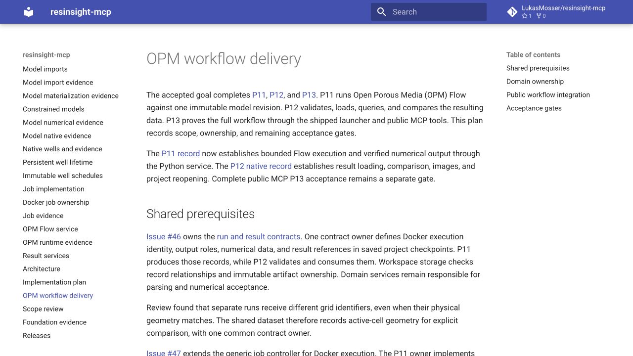 Delivery status after P12 integration