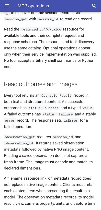 The MCP user guide shows local server startup instructions.