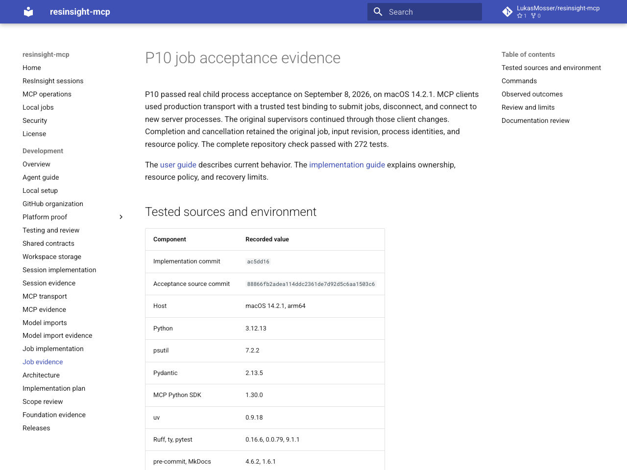 P10 evidence page