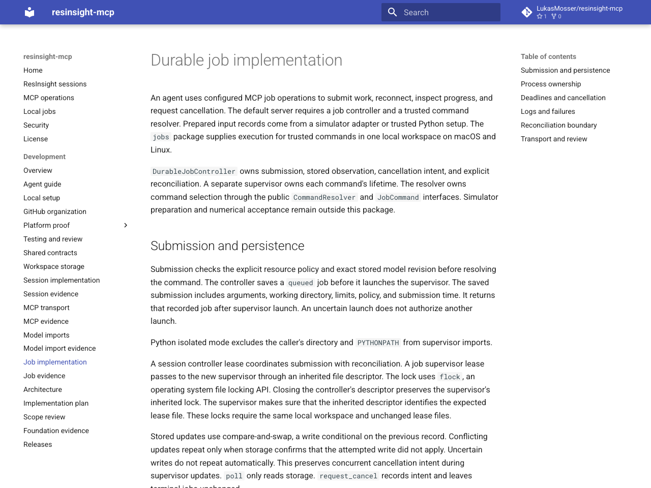Job implementation guide